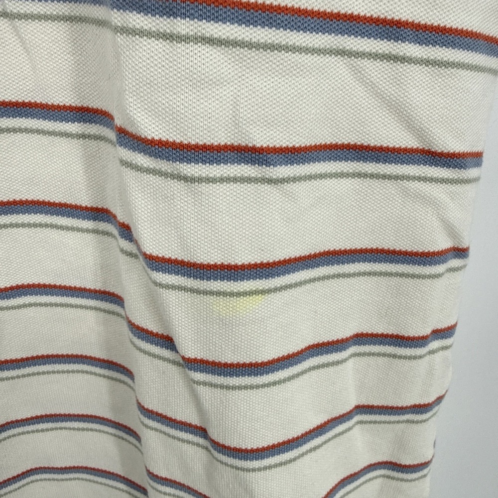 Faherty Sunwashed Striped Pique Polo Dress Medium Beach Resort Tennis Golf - Picture 7 of 8